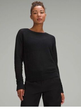 Lululemon Pointelle-Knit Cotton Sweater